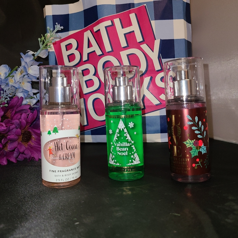 Lot of 3 brand new travel size fragrance mists